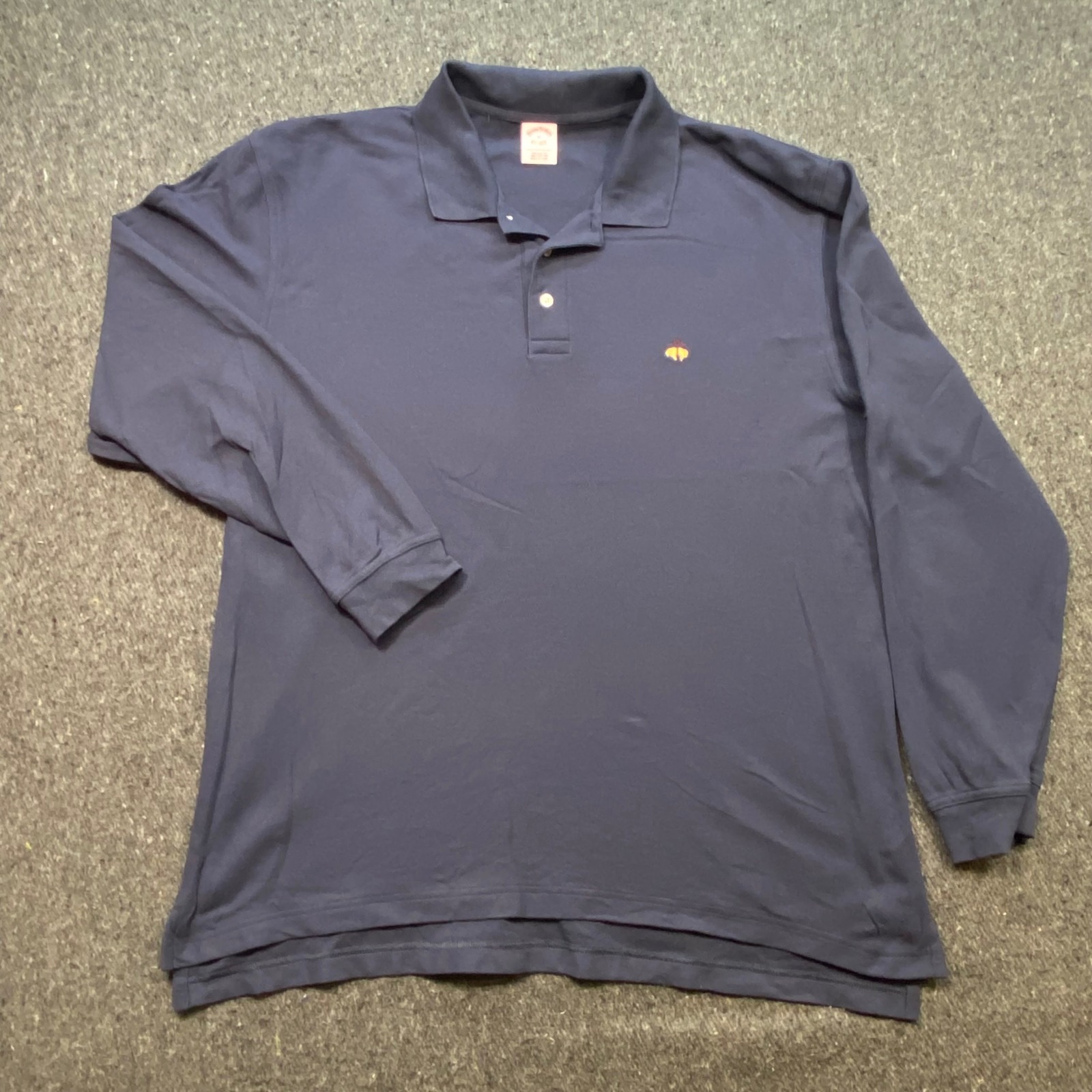 Brooks Brothers Performance Polo Sz Xl Mens Navy Blue Preppy Golden Fleece Logo